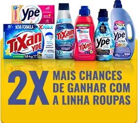 2x mais chances de ganhar com a linha roupas